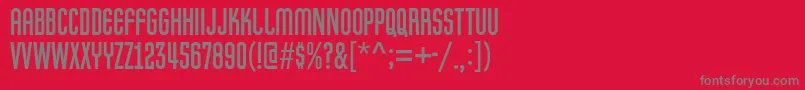 Pretender Font – Gray Fonts on Red Background