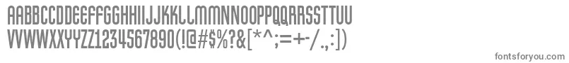 フォントPretender – 白い背景に灰色の文字