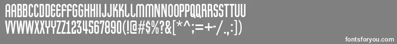 フォントPretender – 灰色の背景に白い文字