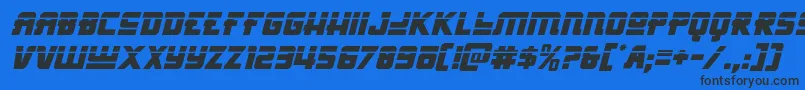 More about Hongkonghustlelaserital Font Hongkonghustlelaserital Font – Black Fonts on Blue Background
