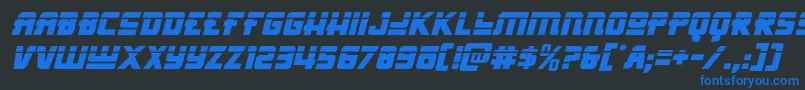 More about Hongkonghustlelaserital Font Hongkonghustlelaserital Font – Blue Fonts on Black Background