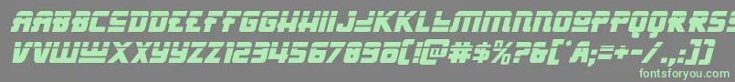 More about Hongkonghustlelaserital Font Hongkonghustlelaserital Font – Green Fonts on Gray Background