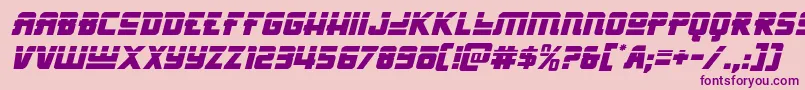 Weitere Informationen zur Hongkonghustlelaserital-Schriftart Hongkonghustlelaserital-Schriftart – Violette Schriften auf rosa Hintergrund