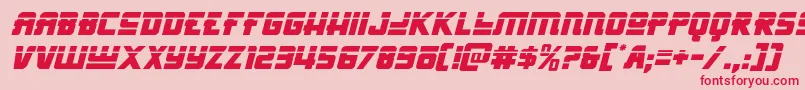 Hongkonghustlelaserital Font – Red Fonts on Pink Background