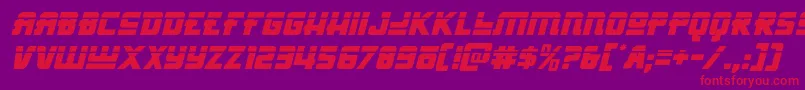 Hongkonghustlelaserital Font – Red Fonts on Purple Background
