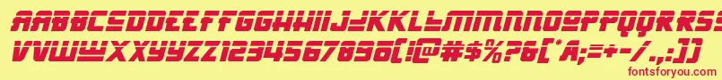 Hongkonghustlelaserital Font – Red Fonts on Yellow Background
