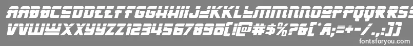 Hongkonghustlelaserital Font – White Fonts on Gray Background