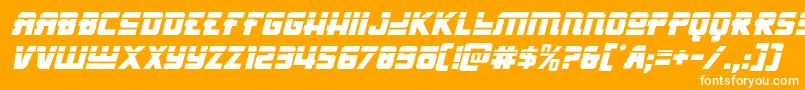 Hongkonghustlelaserital Font – White Fonts on Orange Background