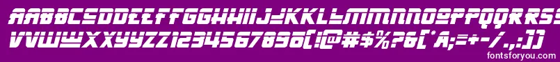 Hongkonghustlelaserital Font – White Fonts on Purple Background