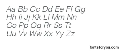 Обзор шрифта HelveticaLtLightOblique