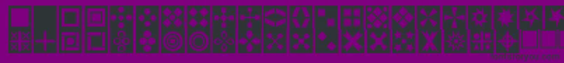 Squarethings Font – Black Fonts on Purple Background