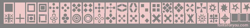 Squarethings Font – Pink Fonts on Gray Background