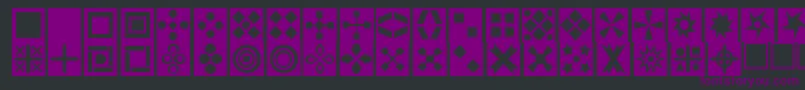 Squarethings Font – Purple Fonts on Black Background