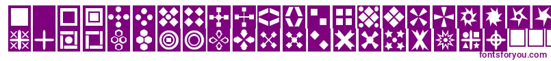 Squarethings Font – Purple Fonts on White Background