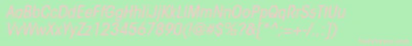 ItcavantgardestdMdcnobl Font – Pink Fonts on Green Background