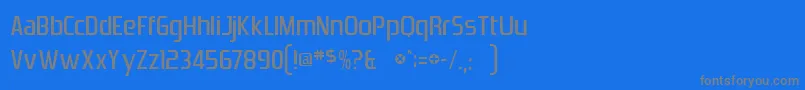 UltraVertex9Normal Font – Gray Fonts on Blue Background