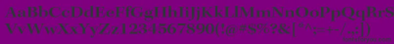 フォントKeplerstdSemiboldextsubh – 紫の背景に黒い文字