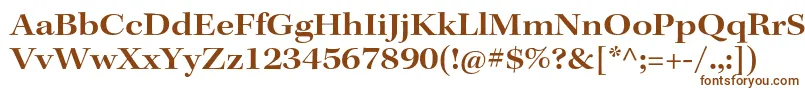 Шрифт KeplerstdSemiboldextsubh – коричневые шрифты на белом фоне