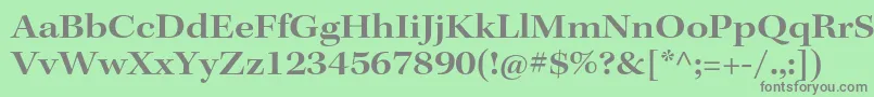 KeplerstdSemiboldextsubh Font – Gray Fonts on Green Background