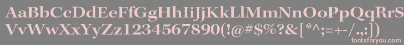 fuente KeplerstdSemiboldextsubh – Fuentes Rosadas Sobre Fondo Gris