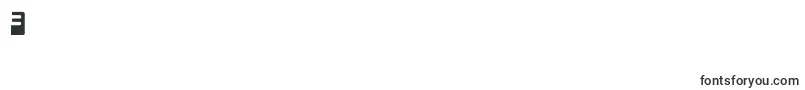 フォントLaserdiscoExtended – フォント数字3