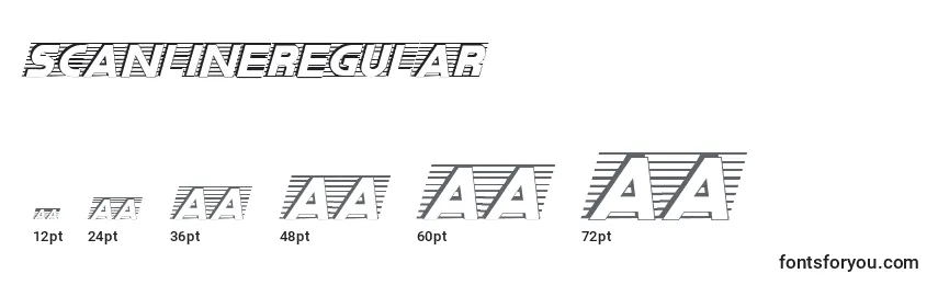 ScanlineRegular Font Sizes