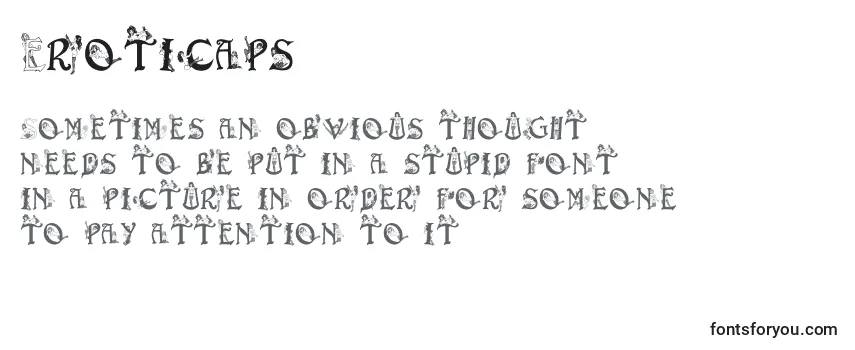 Review of the Eroticaps Font