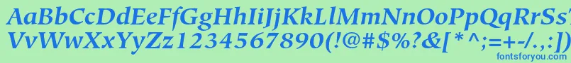 More about HiroshigestdBolditalic Font HiroshigestdBolditalic Font – Blue Fonts on Green Background