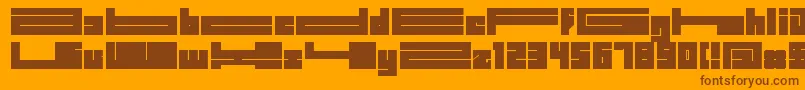 Bdbidl Font – Brown Fonts on Orange Background