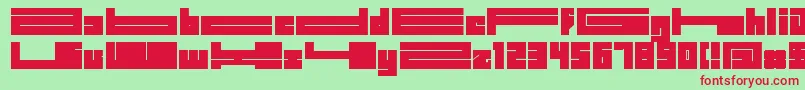 Bdbidl Font – Red Fonts on Green Background