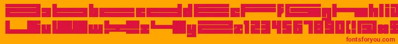 Bdbidl Font – Red Fonts on Orange Background