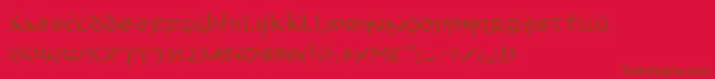 En savoir plus sur la police Firstl Police Firstl – polices brunes sur fond rouge