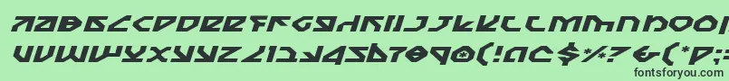 Nostroei Font – Black Fonts on Green Background