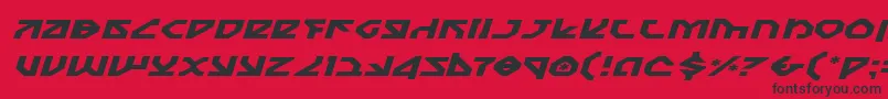 Nostroei Font – Black Fonts on Red Background