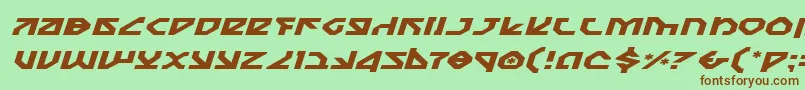 Nostroei Font – Brown Fonts on Green Background