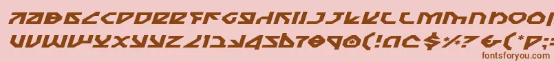 Nostroei Font – Brown Fonts on Pink Background