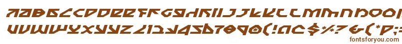 Nostroei-fontti – ruskeat fontit valkoisella taustalla