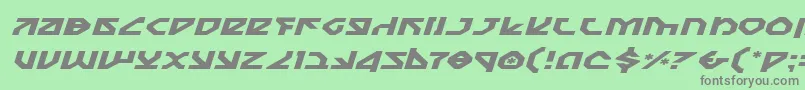 Nostroei Font – Gray Fonts on Green Background