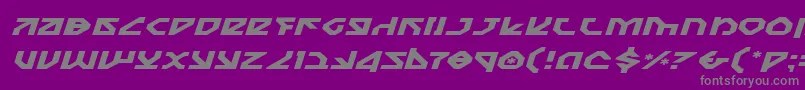 Nostroei Font – Gray Fonts on Purple Background