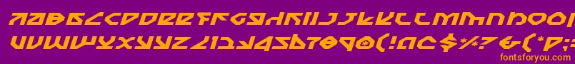 Шрифт Nostroei – оранжевые шрифты на фиолетовом фоне