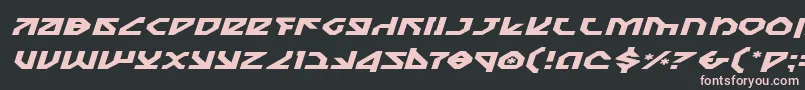 Nostroei Font – Pink Fonts on Black Background