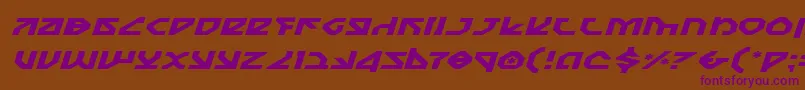 Nostroei Font – Purple Fonts on Brown Background