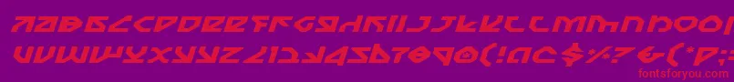 Nostroei Font – Red Fonts on Purple Background