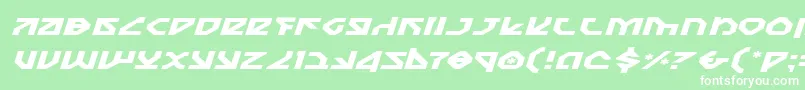 Nostroei Font – White Fonts on Green Background