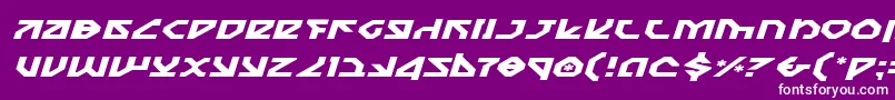 Nostroei Font – White Fonts on Purple Background