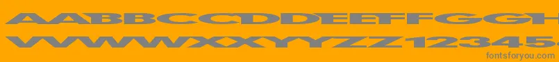 Firstbli Font – Gray Fonts on Orange Background