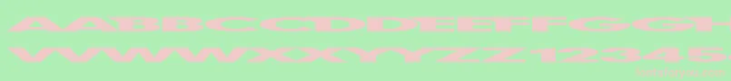 fuente Firstbli – Fuentes Rosadas Sobre Fondo Verde