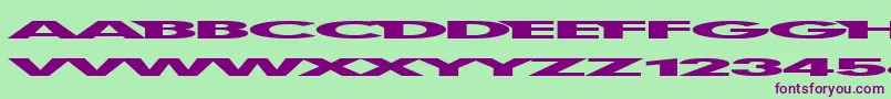 Firstbli Font – Purple Fonts on Green Background