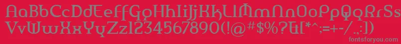 Шрифт AmerikaPro – серые шрифты на красном фоне