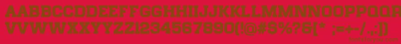 ChateaudegarageFreeForPersonalUseOnly Font – Brown Fonts on Red Background